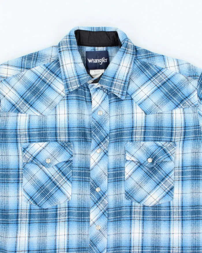 Vintage Wrangler Snap Button Flannel Shirt - M sold by Rokit product image thumbnail 3
