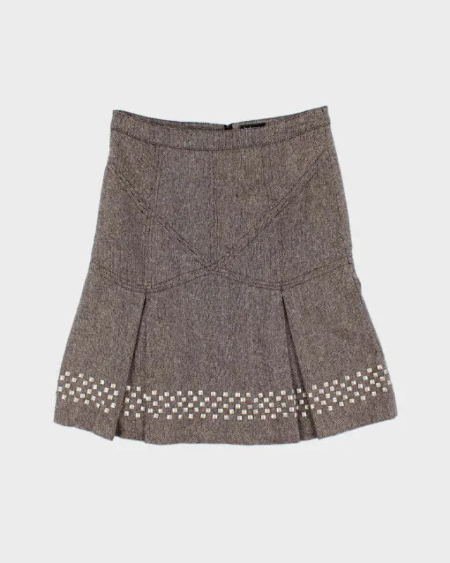 Vintage Y2k 00s Le Chateau Studded Skirt - S made by Rokit