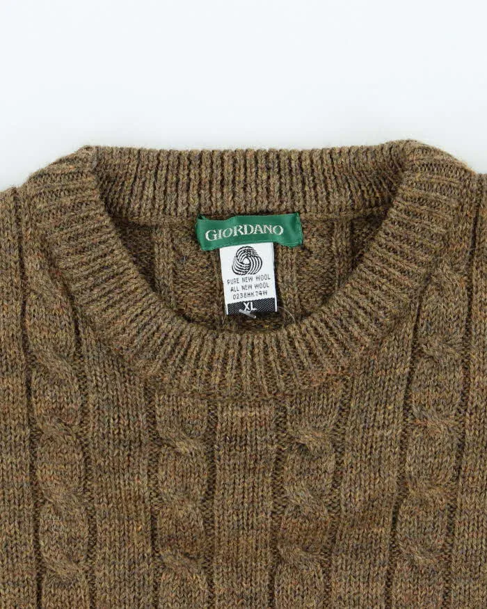 Vintage Giordano Chunky Wool Jumper - XL sold by Rokit product image thumbnail 5