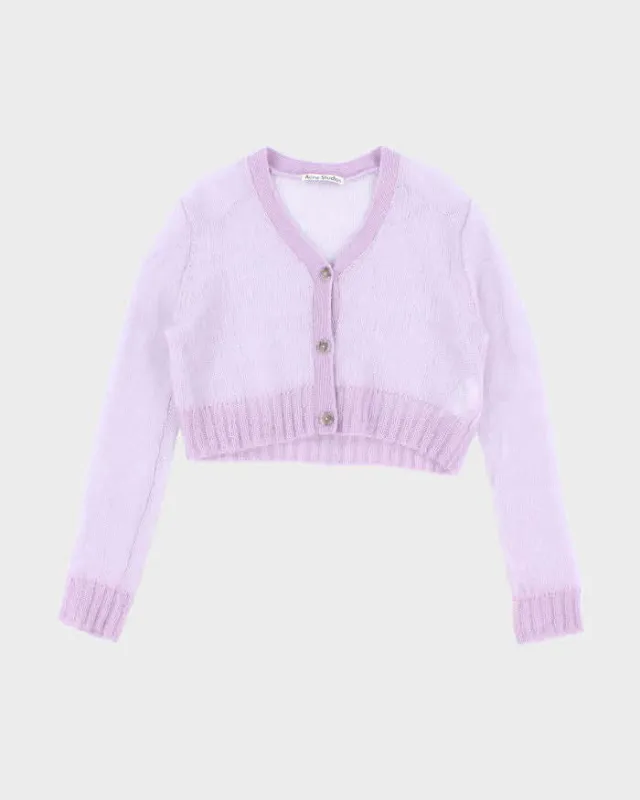 Acne Studios Mohair & Wool Blend Cardigan - L sold by Rokit