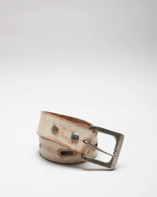 Vintage Distressed Look Leather Belt W32-W41 sold by Rokit