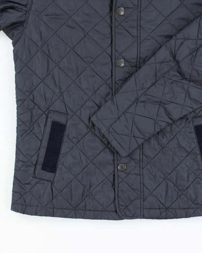 Men's Barbour Navy Blue Quilted Coat - M sold by Rokit product image thumbnail 4