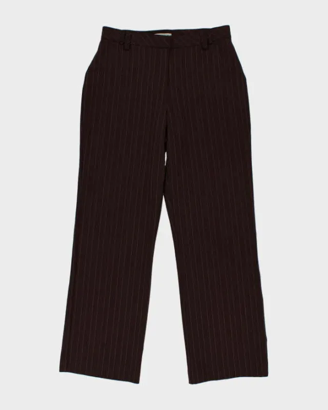 Women's Jessica Brown Pinstripe Wide Leg Trousers - M sold by Rokit