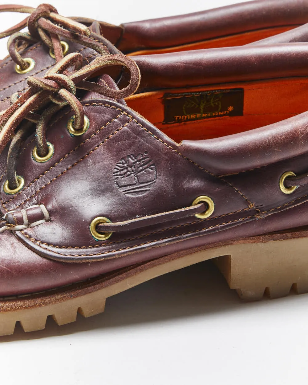 Vintage Timberland Leather Boat Shoes - UK10 sold by Rokit product image thumbnail 5