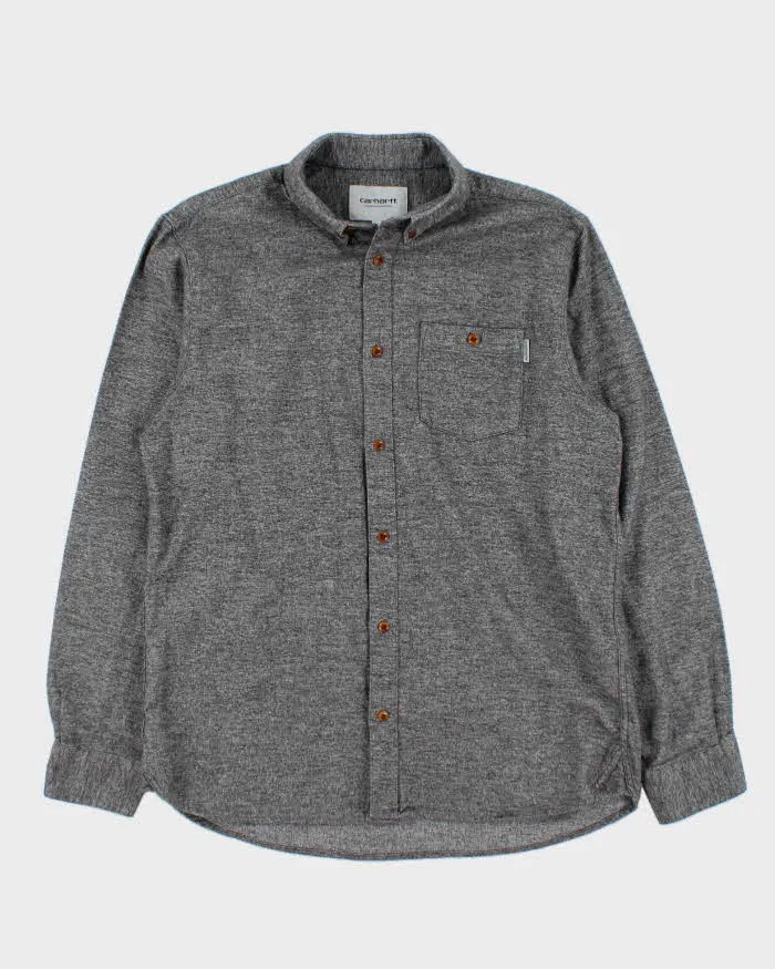 Carhartt Grey 100% Cotton Work Shirt - M sold by Rokit