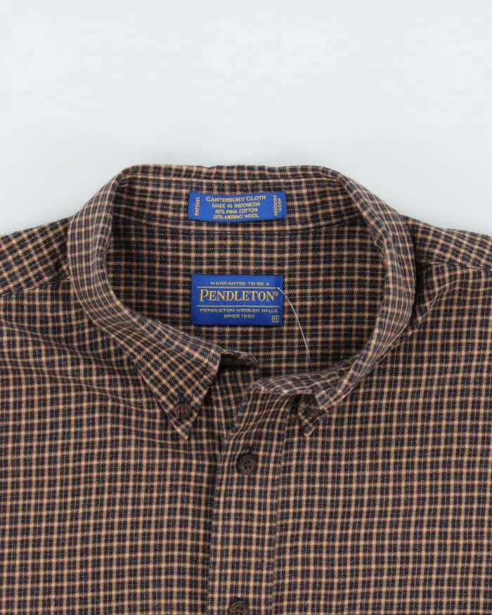 Pendleton Brown Plaid Cotton Wool Blend Work Shirt - XL sold by Rokit product image thumbnail 3