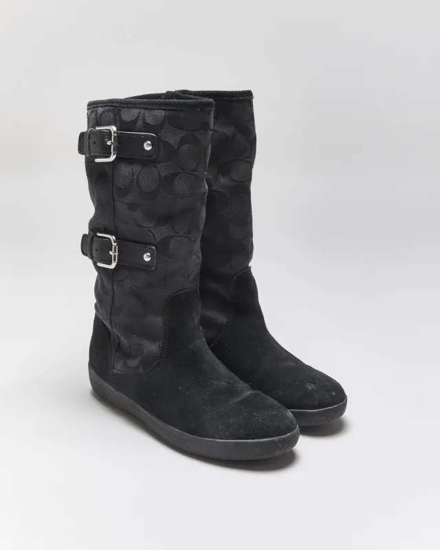 Vintage Y2k 00s Coach Monogram Boots - UK4 sold by Rokit