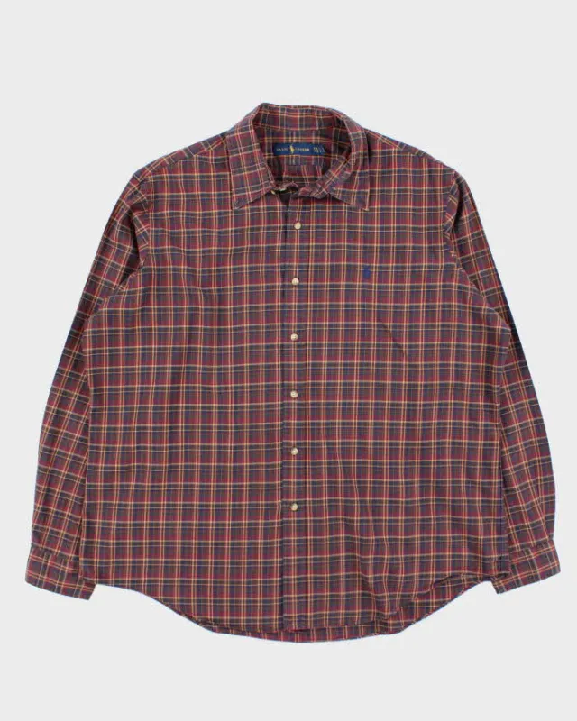Vintage Ralph Lauren Long Sleeve Check Shirt - XXL sold by Rokit