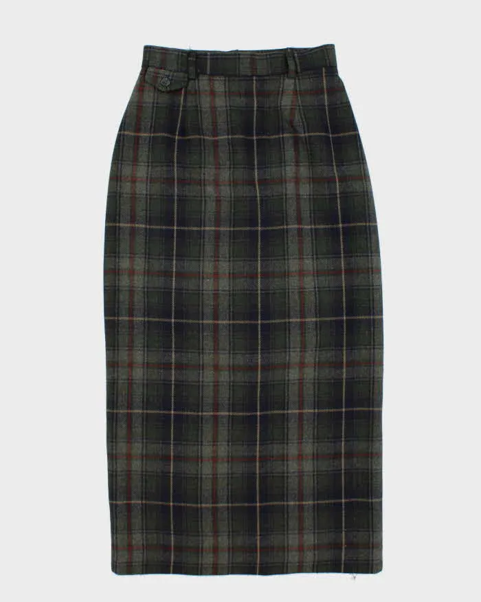 Vintage 90s Jacob Wool Blend Check Skirt - XS sold by Rokit