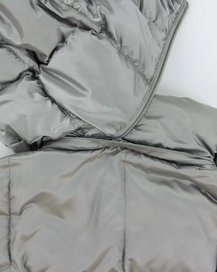 Vintage 90s Eddie Bauer Silver Down Puffer Jacket - M sold by Rokit product image thumbnail 3