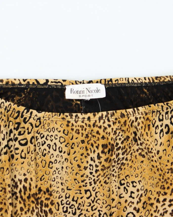 Vintage 90s Ronni Nicole Leopard Print Skirt - M sold by Rokit product image thumbnail 3