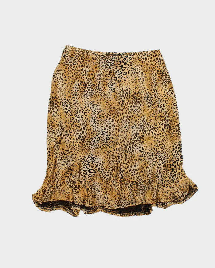 Vintage 90s Ronni Nicole Leopard Print Skirt - M sold by Rokit product image thumbnail 2