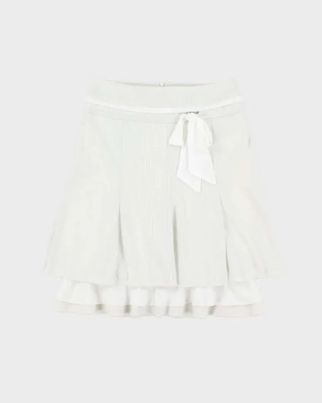 Vintage Y2k 00s Zoe Tiered Pin Stripe Skirt - S sold by Rokit
