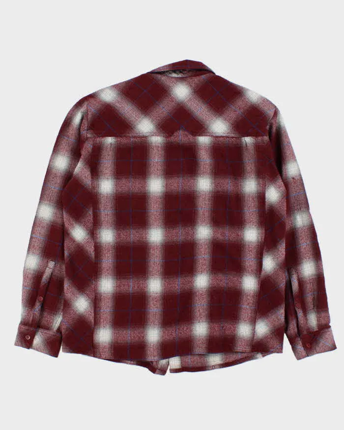 Icebreaker Burgundy Plaid Work Shirt - L sold by Rokit product image thumbnail 2