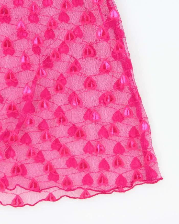 Vintage Y2k 00s La Vie En Rose Mesh Slip Dress - S sold by Rokit product image thumbnail 5
