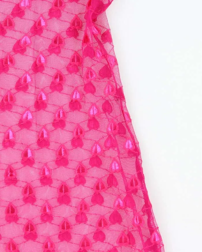 Vintage Y2k 00s La Vie En Rose Mesh Slip Dress - S sold by Rokit product image thumbnail 4