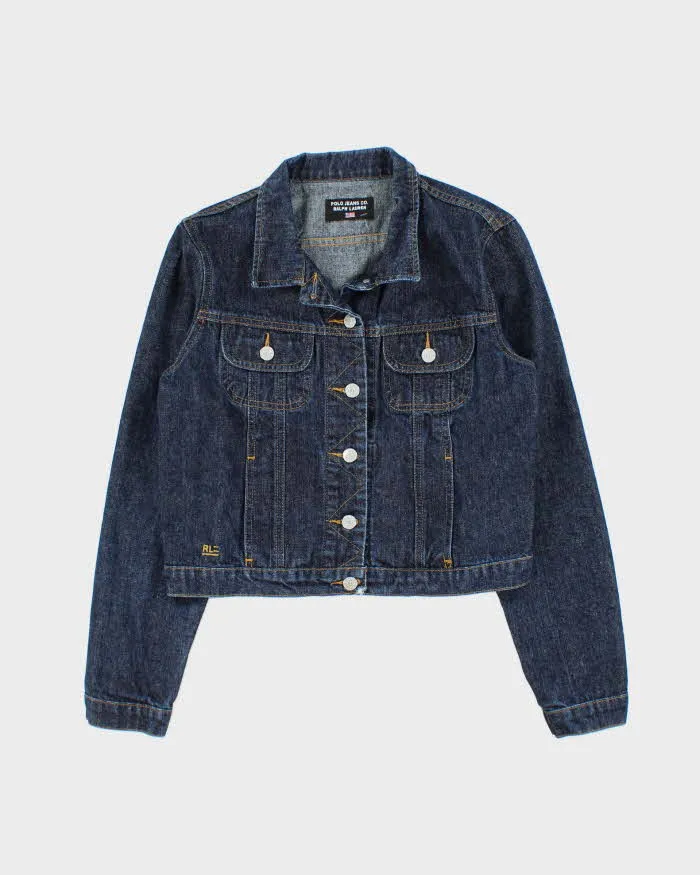 Vintage 90s Polo Jeans Ralph Lauren Cropped Denim Jacket - M sold by Rokit