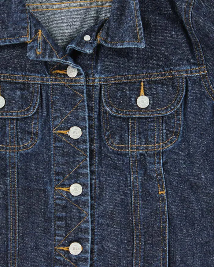Vintage 90s Polo Jeans Ralph Lauren Cropped Denim Jacket - M sold by Rokit product image thumbnail 4