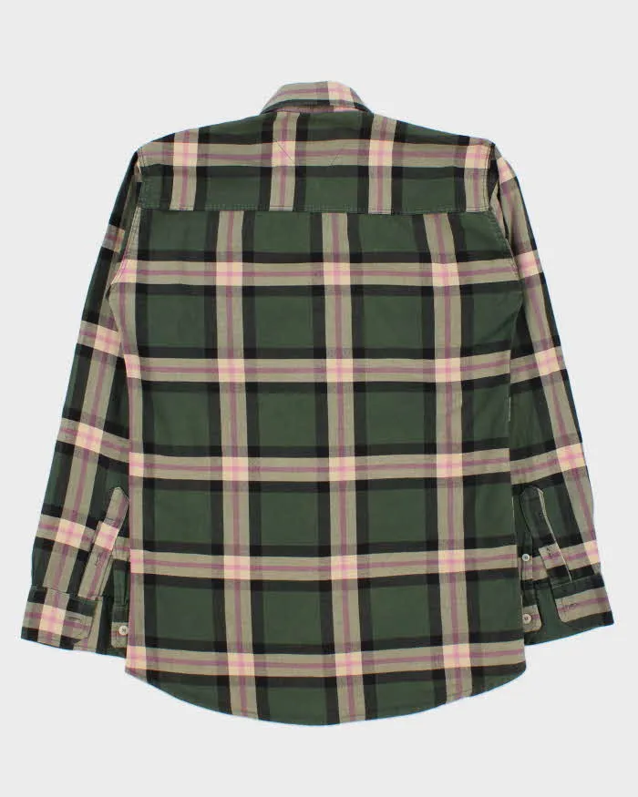 Ralph Lauren Green and Pink Plaid 100% Work Shirt - L sold by Rokit product image thumbnail 2