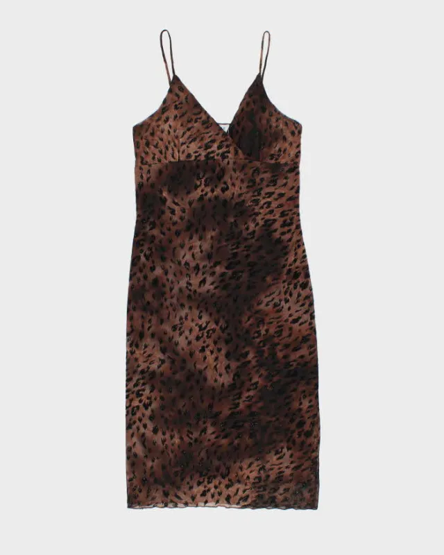 Vintage 90s 00s Mantique Animal Print Dress - S sold by Rokit