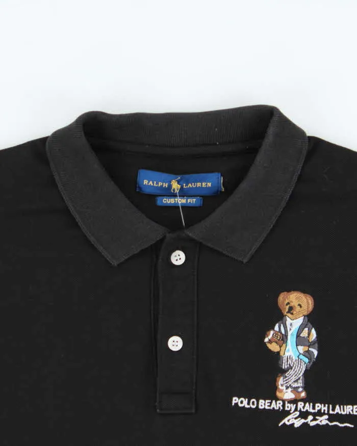 Vintage 00s Ralph Lauren Long Sleeve Polo Shirt - M sold by Rokit product image thumbnail 3