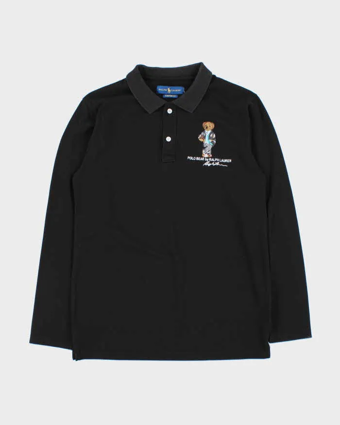 Vintage 00s Ralph Lauren Long Sleeve Polo Shirt - M sold by Rokit