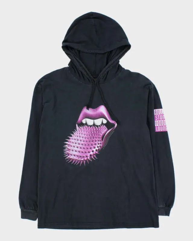 Vintage 1994 Rolling Stones Voodoo Lounge Hooded T-shirt - L sold by Rokit