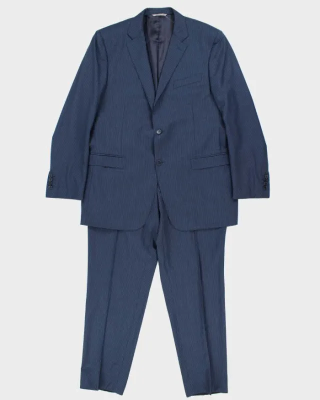 Vintage Canali Wool Pinstripe Suit - L sold by Rokit