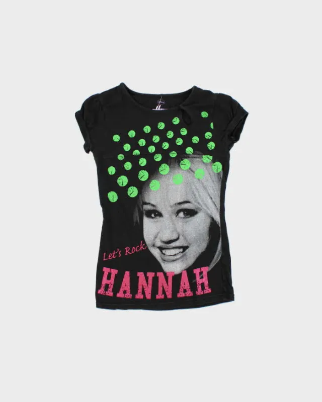 Vintage Y2k 00s Hannah Montana T-shirt - M made by Disney