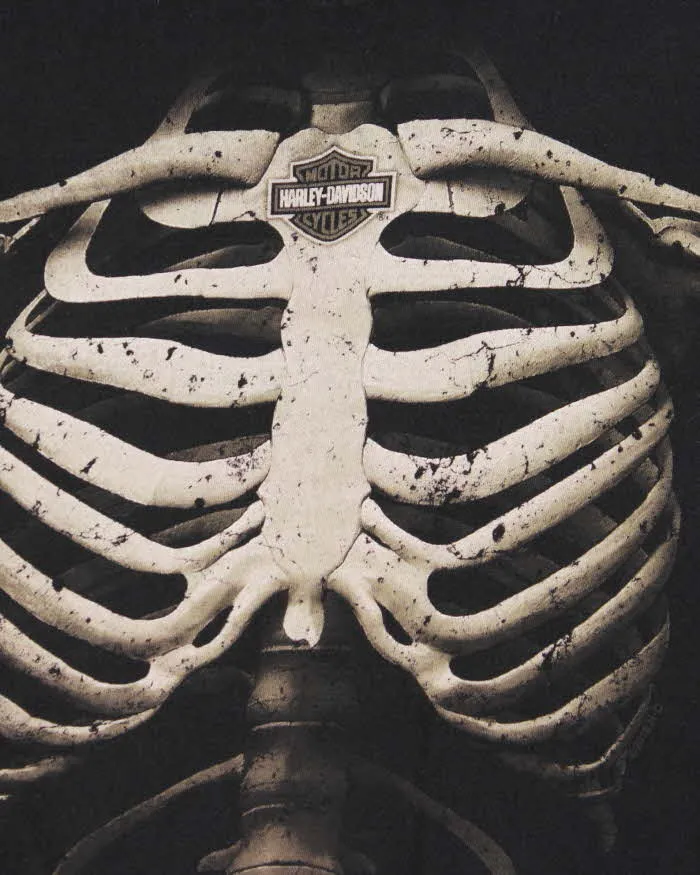 Vintage Harley Davidson Skeleton Long Sleeve T-shirt - L sold by Rokit product image thumbnail 4