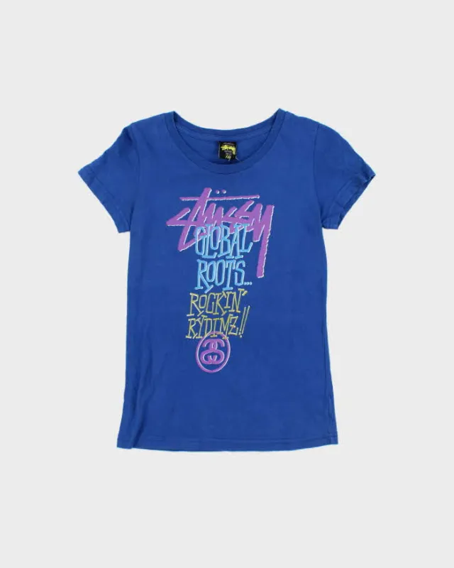 Vintage 00s Stussy Global Roots T-shirt - XS sold by Rokit