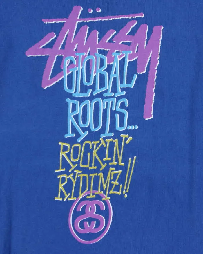 Vintage 00s Stussy Global Roots T-shirt - XS sold by Rokit product image thumbnail 4