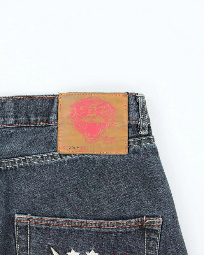 Vintage Y2k 00s Ed Hardy Embroidered Jeans - W38 L29 sold by Rokit product image thumbnail 4
