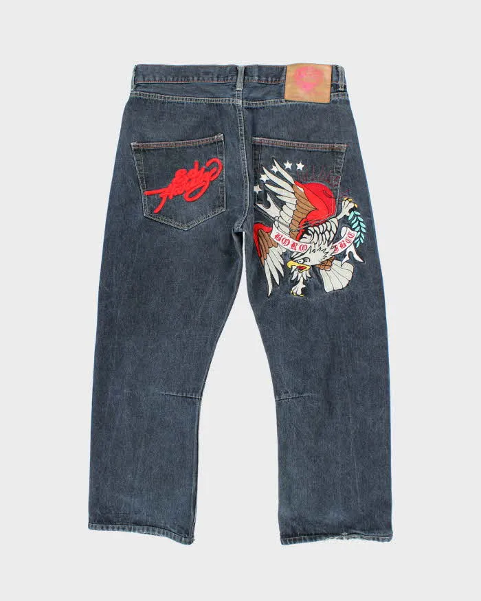 Vintage Y2k 00s Ed Hardy Embroidered Jeans - W38 L29 sold by Rokit product image thumbnail 2