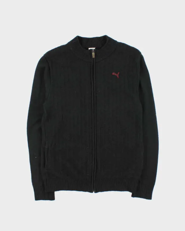 Vintage Puma Wool Blend Zip-up Jumper - L sold by Rokit