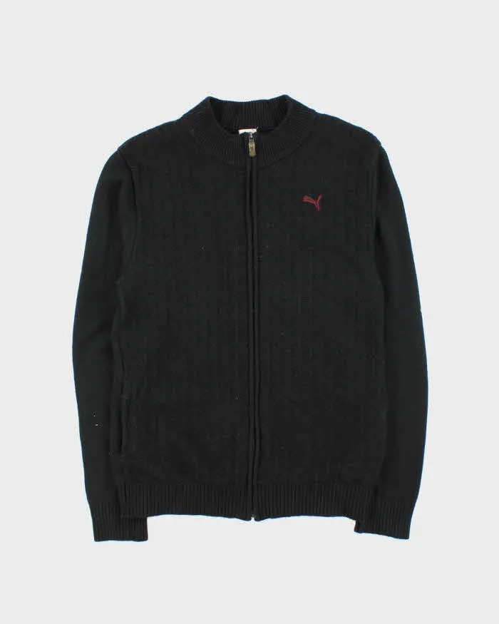 Vintage Puma Wool Blend Zip-up Jumper - L sold by Rokit
