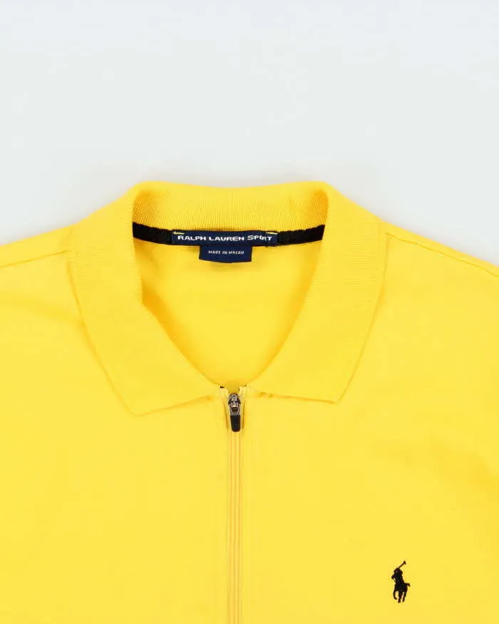 Vintage 90s Ralph Lauren Sport Zip-up Jersey Polo Top - L sold by Rokit product image thumbnail 3