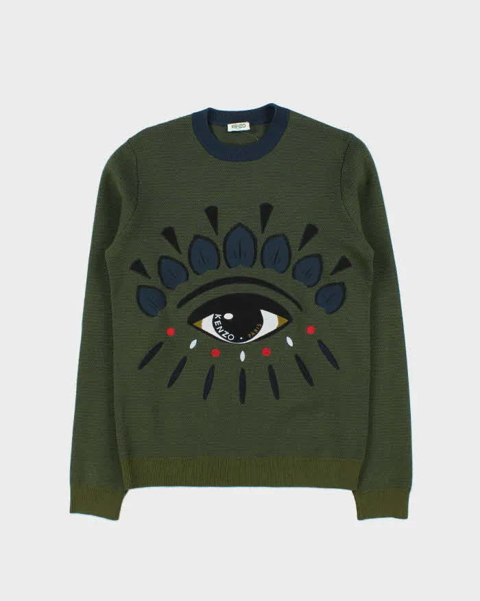 Vintage Kenzo Embroidered Wool Neck Jumper - XS sold by Rokit