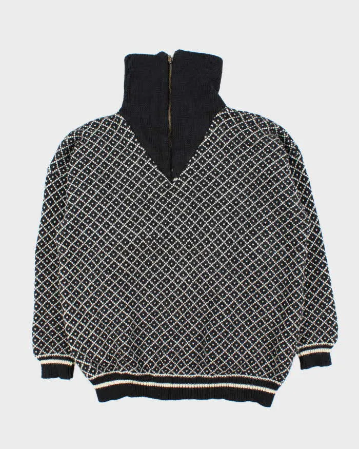 Vintage Volud Wool Nordic Quarter-zip Jumper - M sold by Rokit