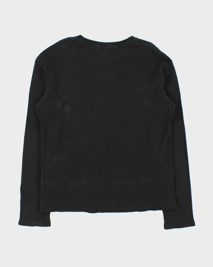 Vintage Y2k 00s Armani Exchange Waffle Long Sleeve T-shirt - M sold by Rokit product image thumbnail 2