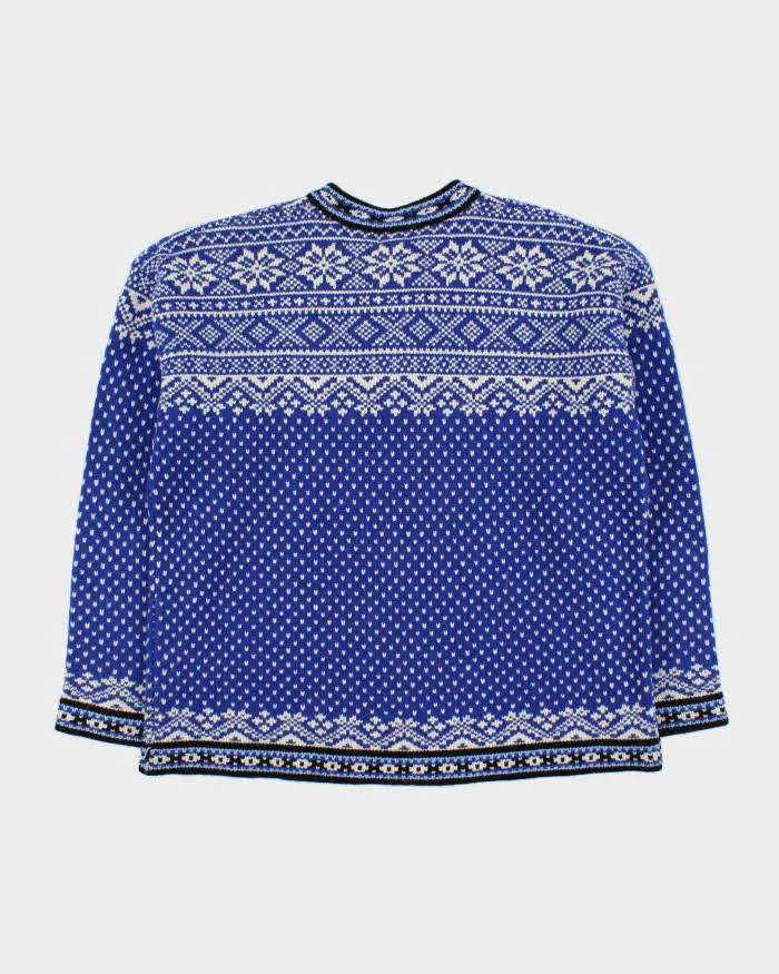 Vintage L.L.Bean Wool Quarter-button Chunky Jumper - L sold by Rokit product image thumbnail 2