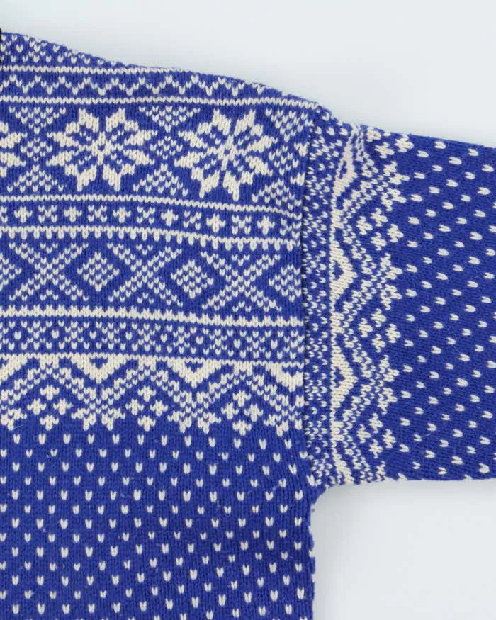 Vintage L.L.Bean Wool Quarter-button Chunky Jumper - L sold by Rokit product image thumbnail 4