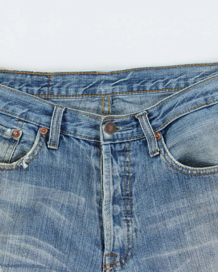 Vintage 90s Levi's 501XX Distressed Jeans - W33 L32 sold by Rokit product image thumbnail 3