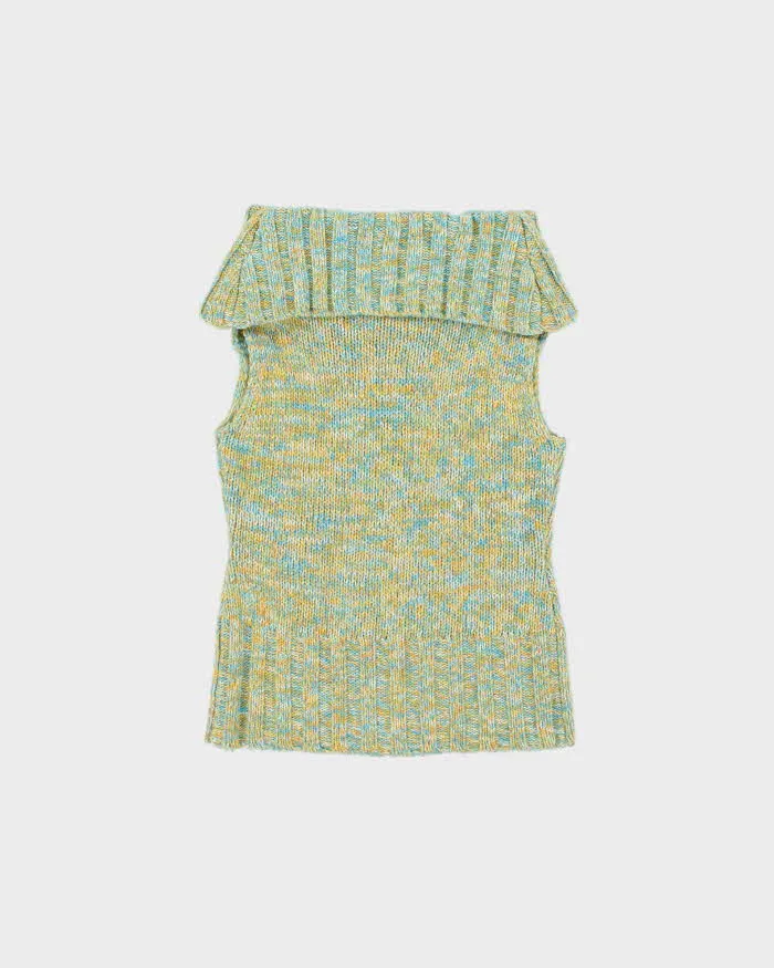 Vintage 90s 00s Chunky Roll Neck Sleeveless Jumper - S sold by Rokit product image thumbnail 2