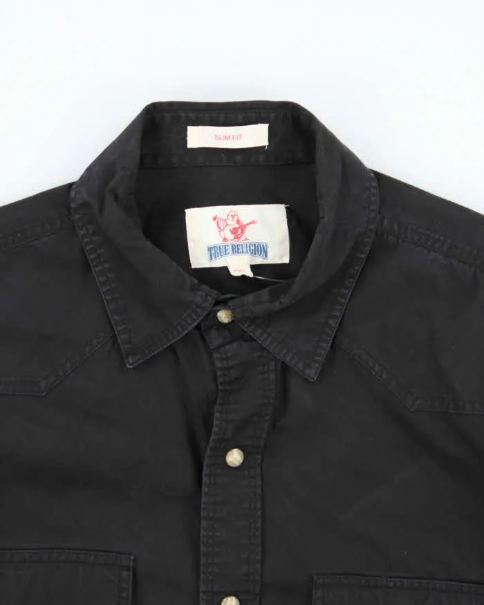 Vintage 00s True Religion Snap Button Heavyweight Shirt - XXL sold by Rokit product image thumbnail 3
