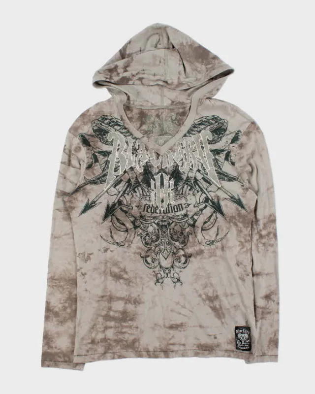 Vintage Blackarv Dingle Stitch Hooded Long Sleeve T-shirt - S sold by Rokit