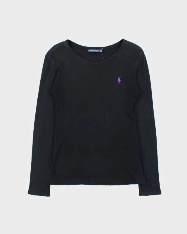 Vintage 90s Ralph Lauren Single Stitch Long Sleeve T-shirt - M sold by Rokit