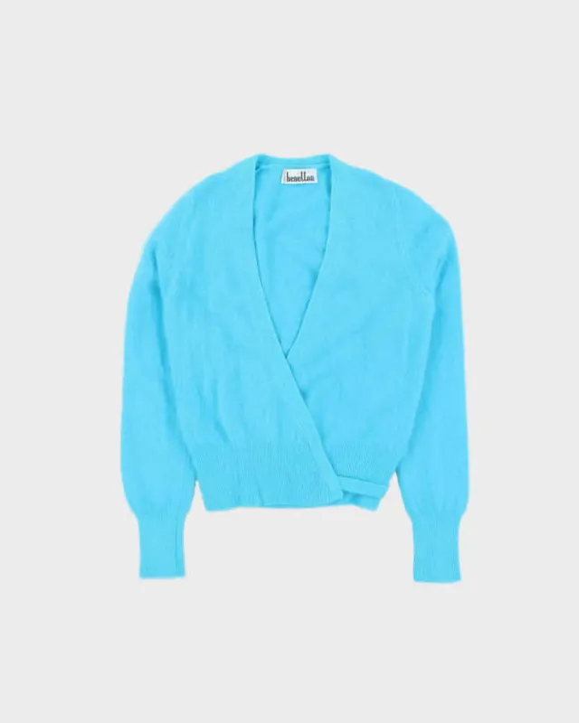 Deadstock Vintage 80s Benetton Wool Wrap Jumper - S sold by Rokit