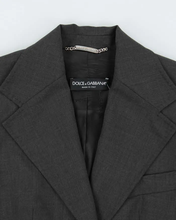 Vintage Dolce & Gabbana Longline Wool Suit Jacket - S sold by Rokit product image thumbnail 3