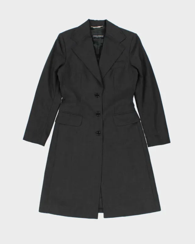 Vintage Dolce & Gabbana Longline Wool Suit Jacket - S sold by Rokit